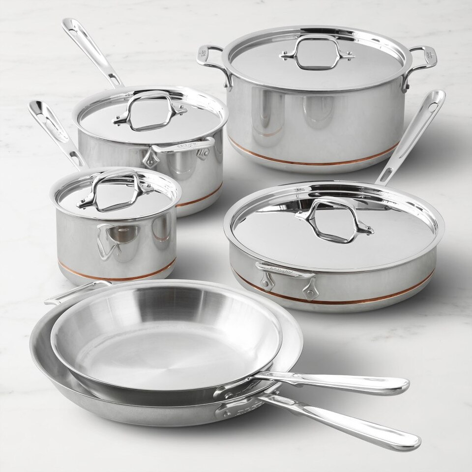 AllClad Copper Core 10Piece Cookware Set Williams Sonoma Australia